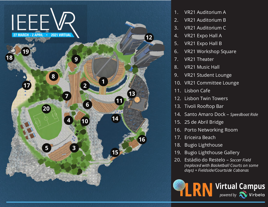 Virbela Virtual Environment map