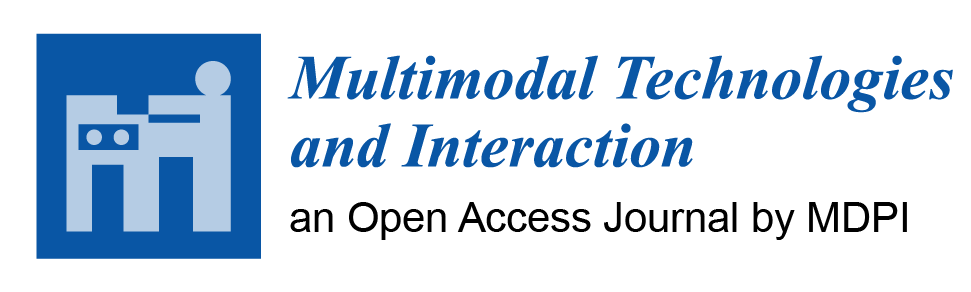 Multimodal Technologies and Interaction logo. Their name is written next to a stylised blue M.