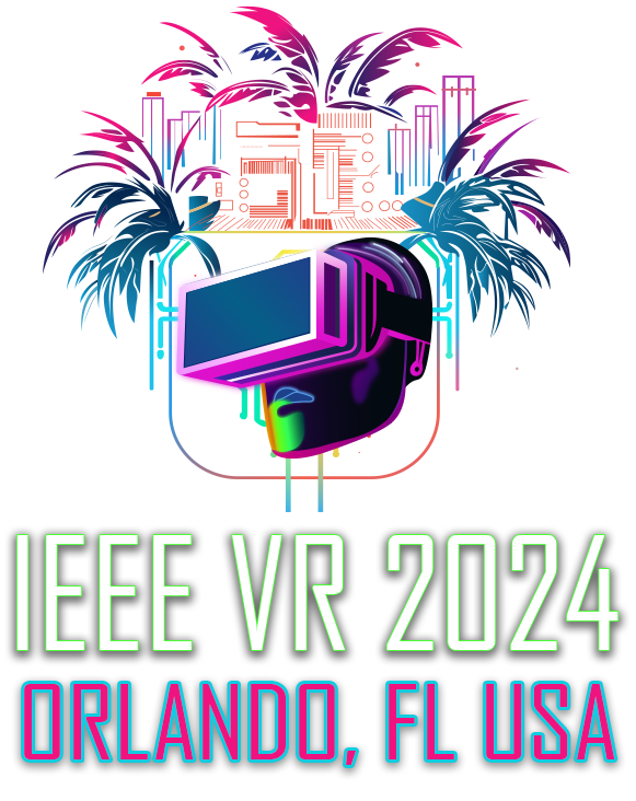 The IEEE VR 2024 Logo | Verticle with No Date