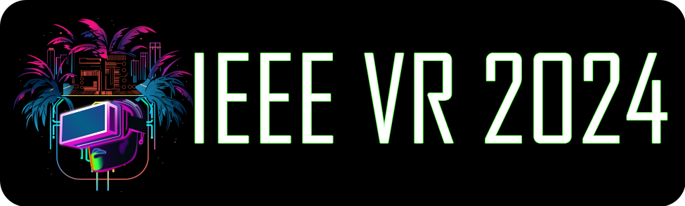 The IEEE VR 2024 Logo | Black Background